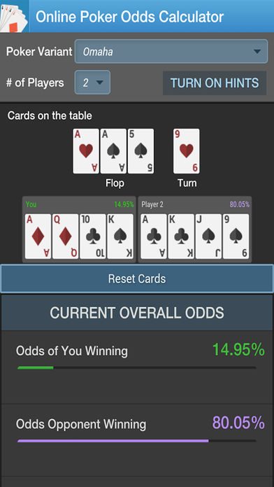 Poker odds calculator seven card stud